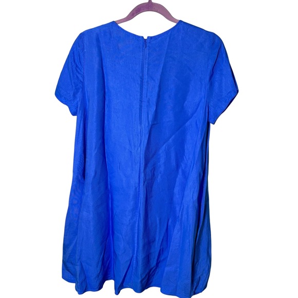 Banana Republic Aurelia Women's Blue Linen Blend Mini Dress Size Small - Picture 7 of 11